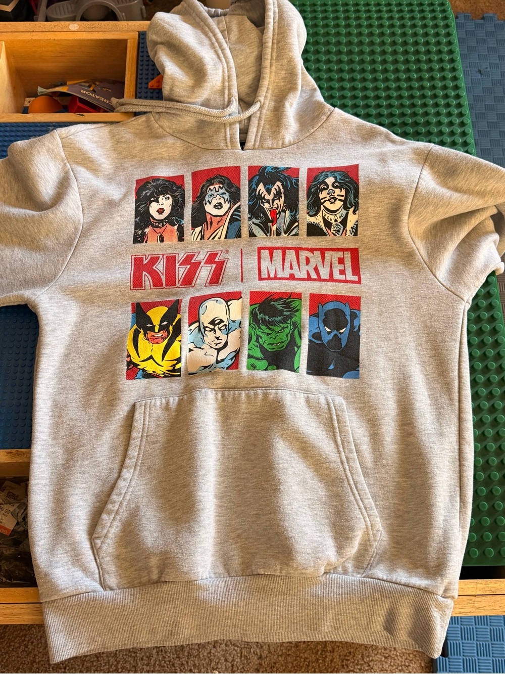 Marvel Kids Gray KISS x Marvel Graphic Hoodie